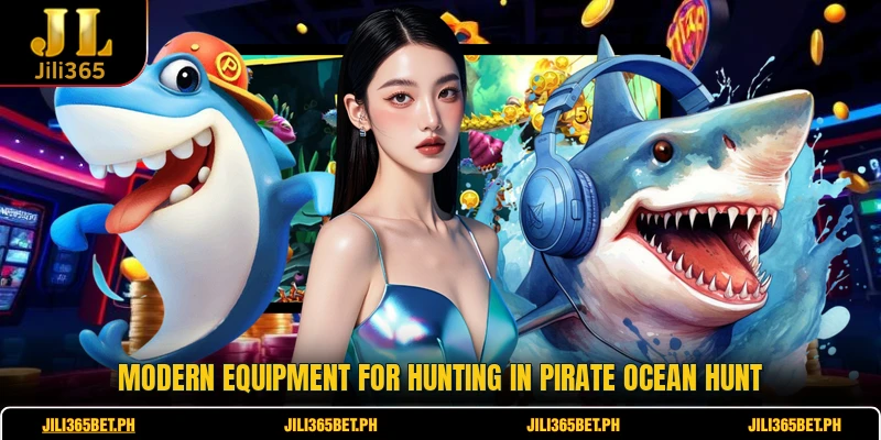 Modern equipment for hunting in Pirate Ocean Hunt